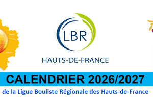 Calendrier Régional 2026 2027